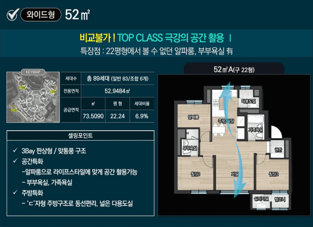 문화자이sk뷰 52㎡타입